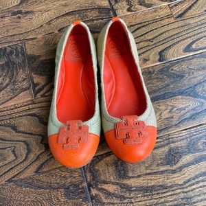 Tory Burch Carita Color Block Ballet Flats
